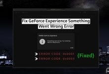 geforce experience error code 0x0001